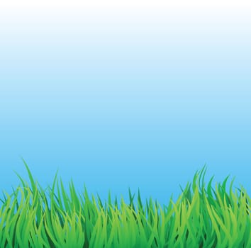 countryside scene with natural looking grass.
