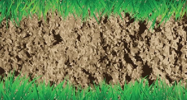 grass and soil illustrations