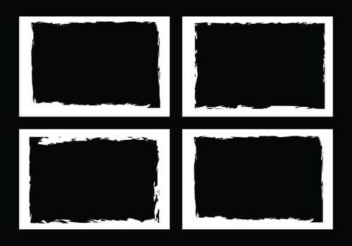 grunge borders, frames, for image or photo. vector format.