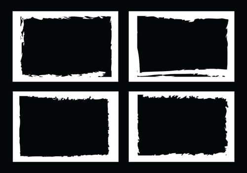 grunge borders, frames, for image or photo. vector format.