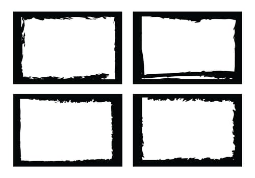 grunge borders, frames, for image or photo. vector format.