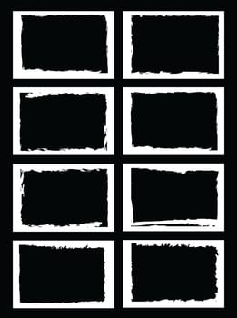 grunge borders, frames, for image or photo. vector format.