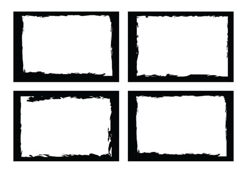 grunge borders, frames, for image or photo. vector format.
