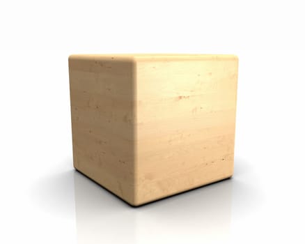 3D Wooden Cubes Rounded - Birch Apple Birch