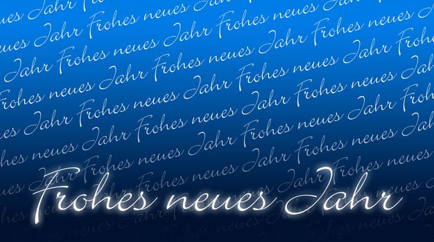 New Year's Eve Card - Happy New Year - Blue