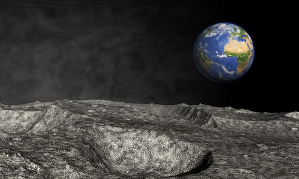 View from the moon