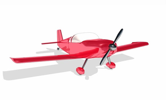 Clipart - Red Airplane