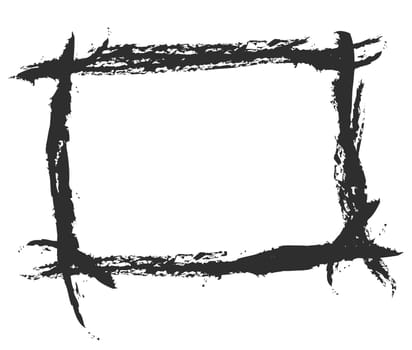 grunge border for background, to illustrate brushed stroke.