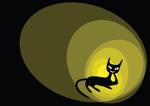 cat cartoons illustration background.