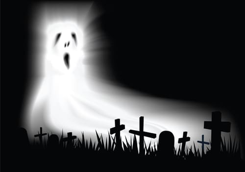 cemetery ghost background.