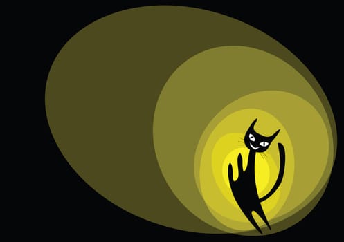 cat cartoons illustration background.