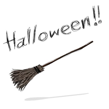 hand-drawn halloween theme message - 7 of series.