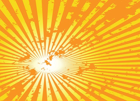 sunburst grunge style retro background, vector illustrations