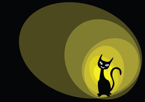 cat cartoons illustration background.
