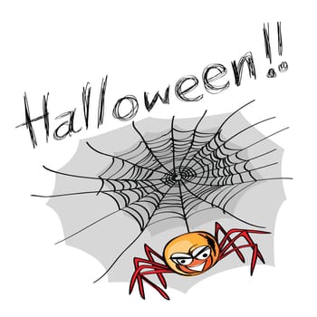 hand-drawn halloween theme message - 5 of series.