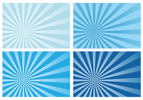 blue burst rays background, eps10 format, preserve transparency and opacity mask for easy color changing, position of the burst and fading effects. A clipping mask is used.