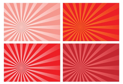 red burst rays background, eps10 format, preserve transparency and opacity mask for easy color changing, position of the burst and fading effects. A clipping mask is used.