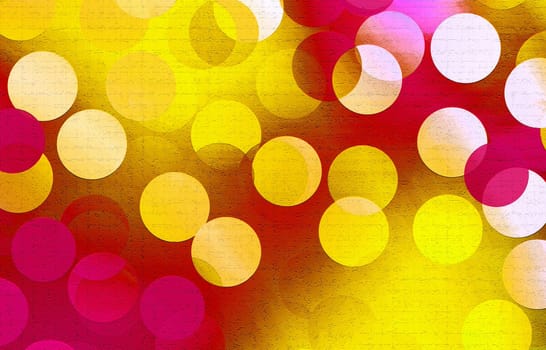 Illuminated multicolored festive confetti background