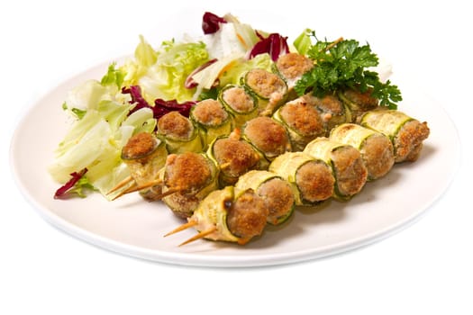 stuffed zucchini with meat