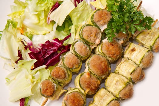 stuffed zucchini with meat