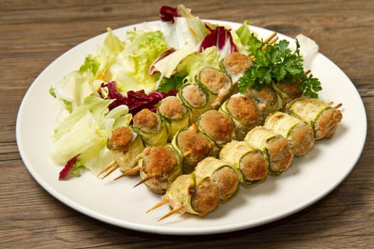 stuffed zucchini with meat