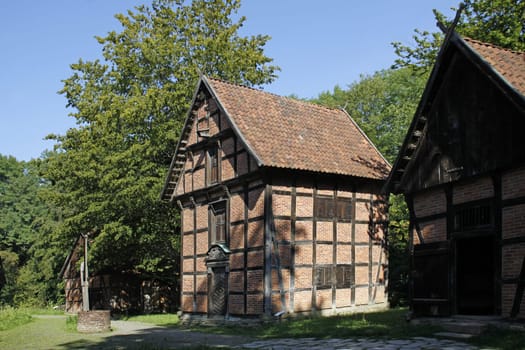 Half-timbered barn