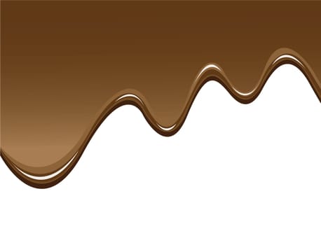 chocolate background to illustrate melted chocolate