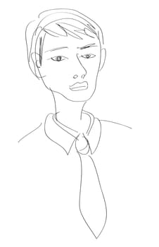a quick sketch of a office man.