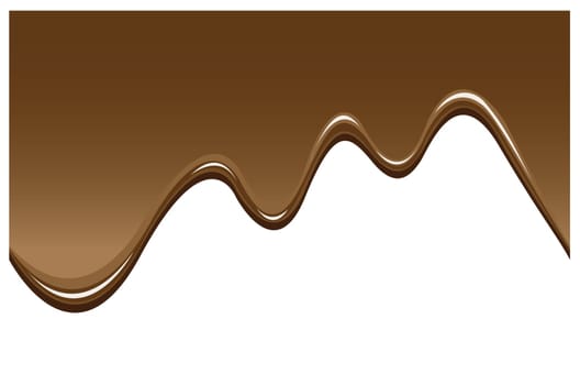illustrations of melted chocolate, can be connected seamless.