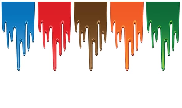 abstract dripping paint banner, background.