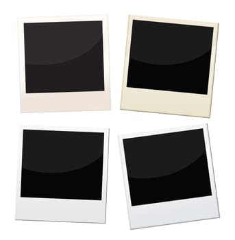 Polaroid frames, 4 pieces of polaroid with different conditions.