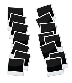 stacks of photos frames