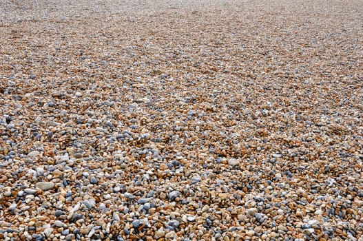 Brighton pebble beach in UK