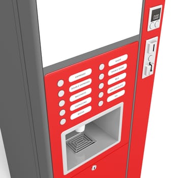 Details of coffee vending machine