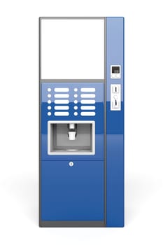 Front view of vending machine