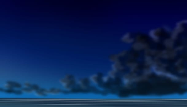 dark night background with clouds