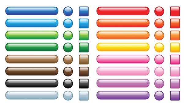 web buttons, with embed looking.