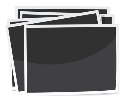 a stack of photos, vector format is available.