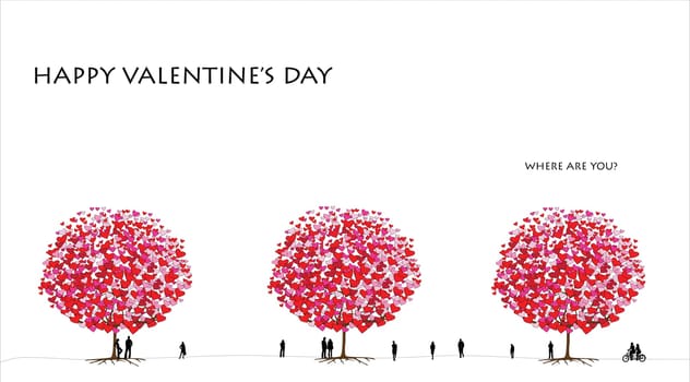 love tree series, card design for valentine&#039 s day - 01 of 06