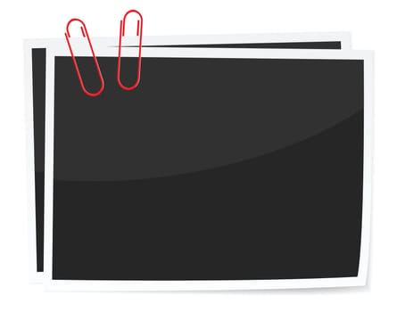 photos attached by paper clips, vector format is available.