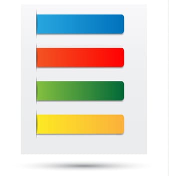 website navigation tabs, eps10 format for easy editing.