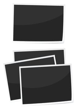 single photograph and a stack of photographs.