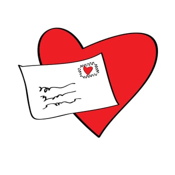 love letter for valentine&#039 s day, please check my profile for similar drawings.