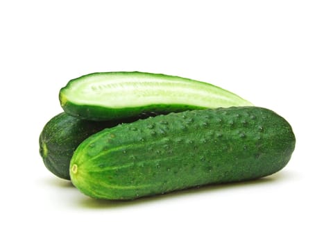 some pickling cucumbers (cucumis sativus)