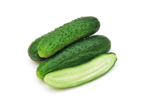 some pickling cucumbers (cucumis sativus)