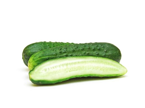 some pickling cucumbers (cucumis sativus)