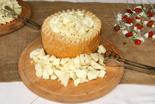 soft cheese, cut into cubes