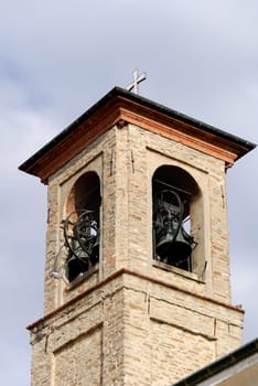 bell tower in acqui terme in italy