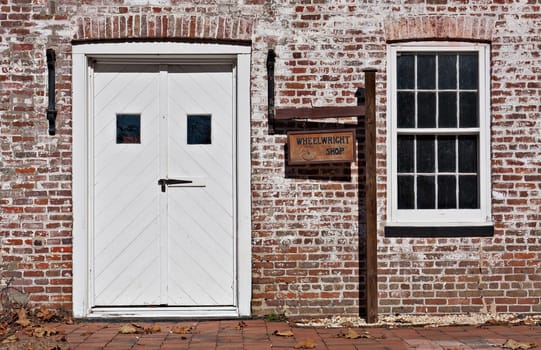 An old Wheelright Shop in Allaire Village, New Jersey. Allaire village was a bog iron industry town in New Jersey during the early 19th century.