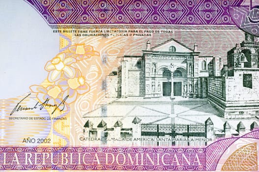 Dominican Republic Fifty Peso Bank Note Close Up
